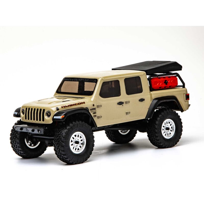 Axial 1/24 SCX24 Jeep JT Gladiator 4WD Rock Crawler Brushed RTR (Beige)