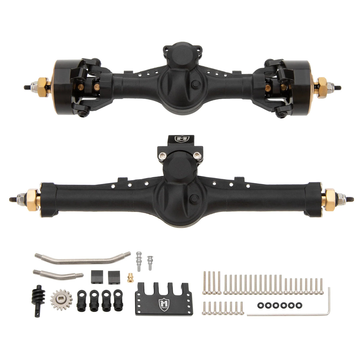 MEUS Racing SCX24 Nylon V2 Isokinetic Front Rear Axles 3-Section CVD With 52° Steering Angle for 1/24 SCX24 (Choose Color)