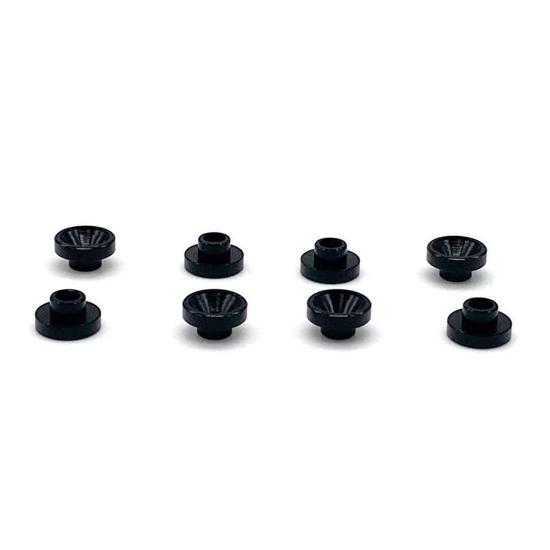Reefs Servo Washers, Black (8) - Iron City RC Hobbies
