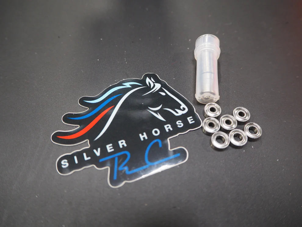Silver Horse Chrome Steel Speed Bearings - Pan Car Set - Iron City RC Hobbies