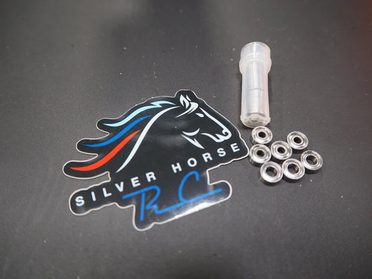 Silver Horse Chrome Steel Speed Bearings - Pan Car Set