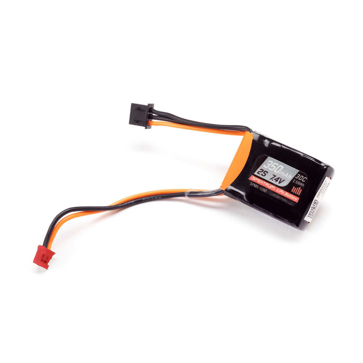 Spektrum Mirco-B 7.4V 350mAh 2S 30C LiPo Battery: PH2.0