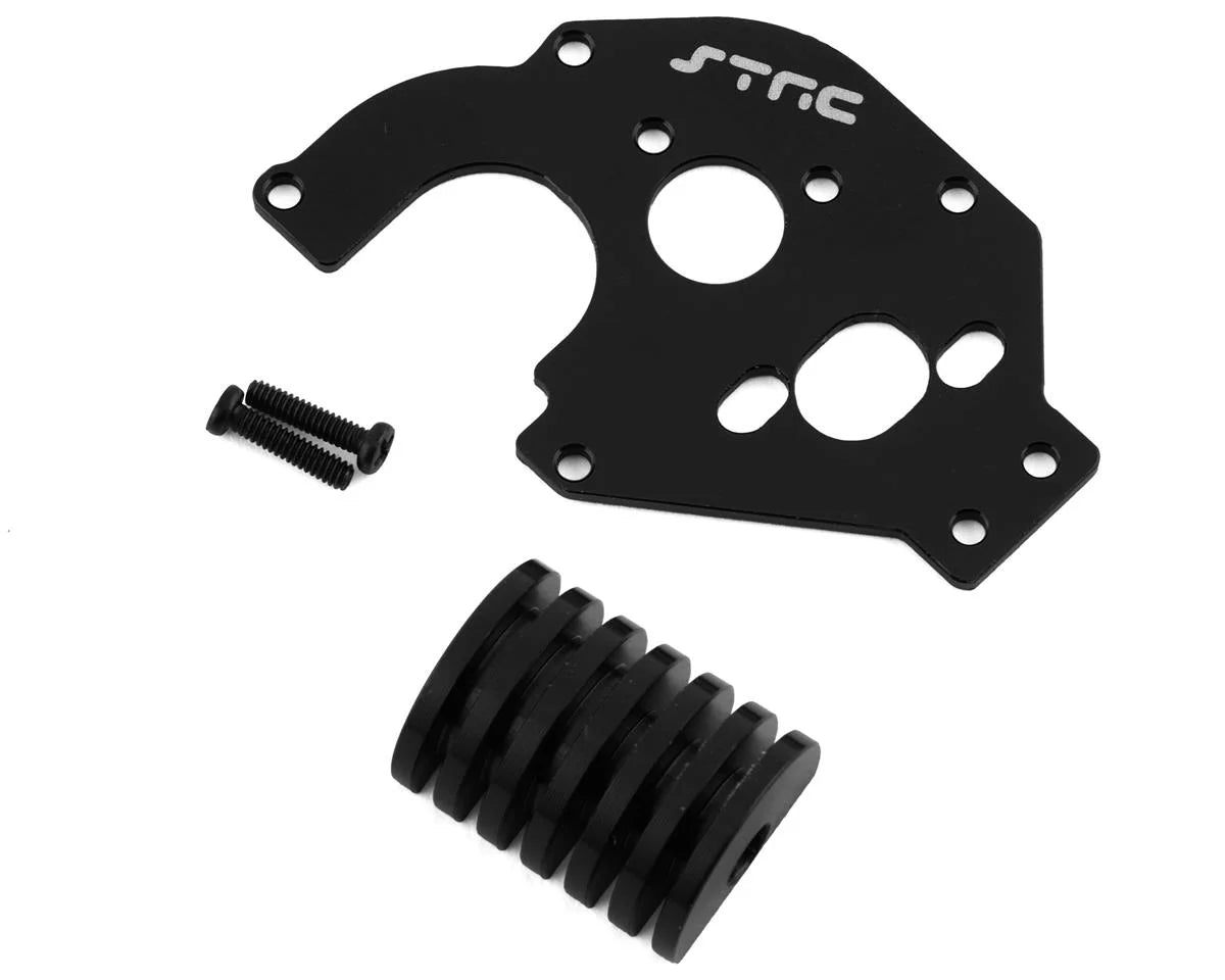 ST Racing Concepts Axial SCX24 Aluminum Motor Plate w/Heatsink (Black)