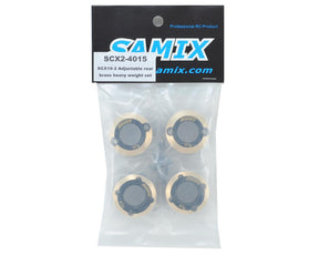 Samix SCX10 II Rear Brass Weight Set (4) - Iron City RC Hobbies
