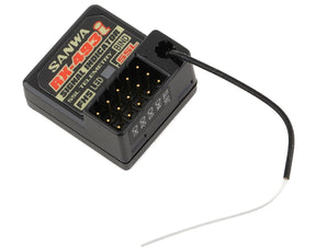 Sanwa/Airtronics RX-493i M17/MT-5 2.4GHz 4-Channel FHSS-5 Telemetry Receiver - Iron City RC Hobbies