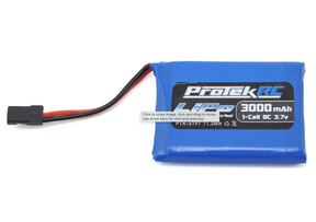 ProTek RC 1S LiPo Transmitter Battery (Sanwa M17/MT-44/MT-5) (3.7V/3000mAh) - Iron City RC Hobbies