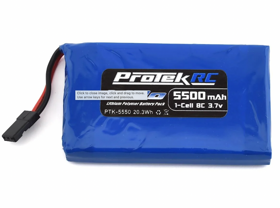 ProTek RC 1S High Capacity Sanwa M17 LiPo Transmitter Battery (3.7V/5500mAh) - Iron City RC Hobbies