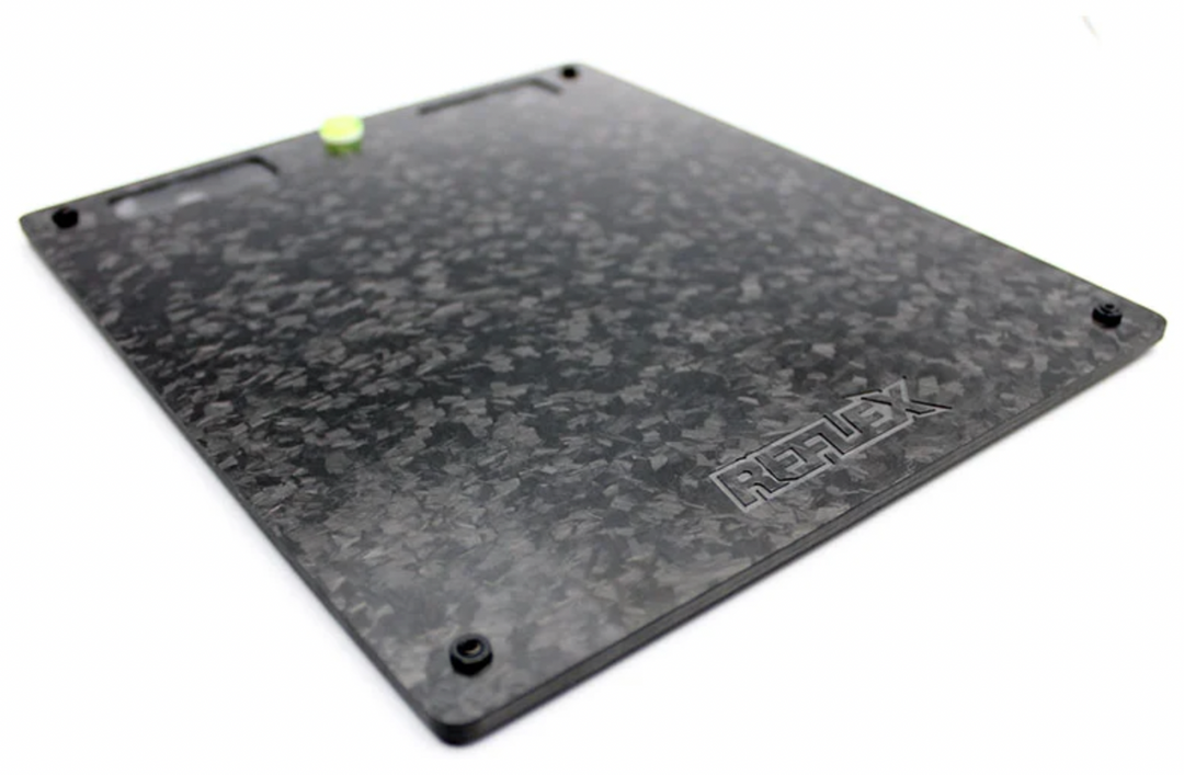 Reflex Racing Forged Carbon Fiber Level Adjustment Set-Up Board (Black) - Iron City RC Hobbies