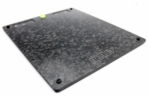 Reflex Racing Forged Carbon Fiber Level Adjustment Set-Up Board (Black) - Iron City RC Hobbies