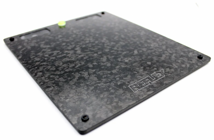 Reflex Racing Forged Carbon Fiber Level Adjustment Set-Up Board (Black) - Iron City RC Hobbies