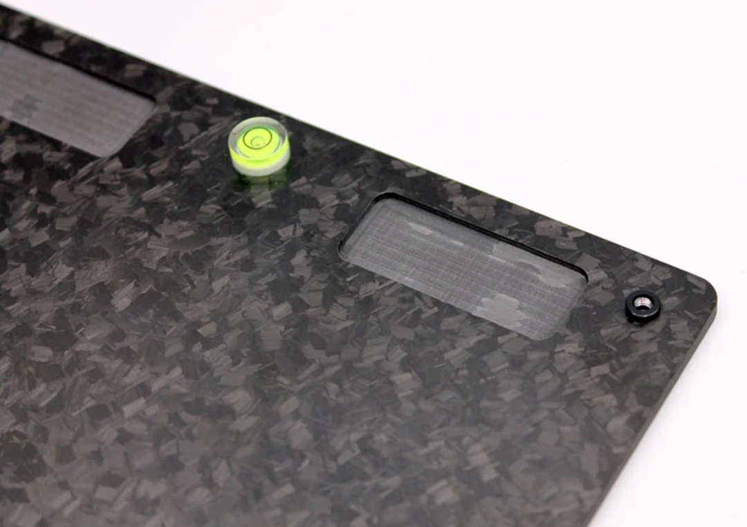 Reflex Racing Forged Carbon Fiber Level Adjustment Set-Up Board (Black) - Iron City RC Hobbies