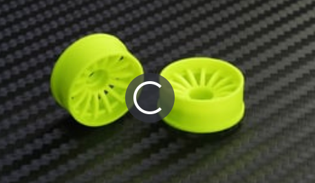 PN Racing Mini-Z 2WD Machine Cut 16 Spoke Front Wheel F2 Black - Iron City RC Hobbies