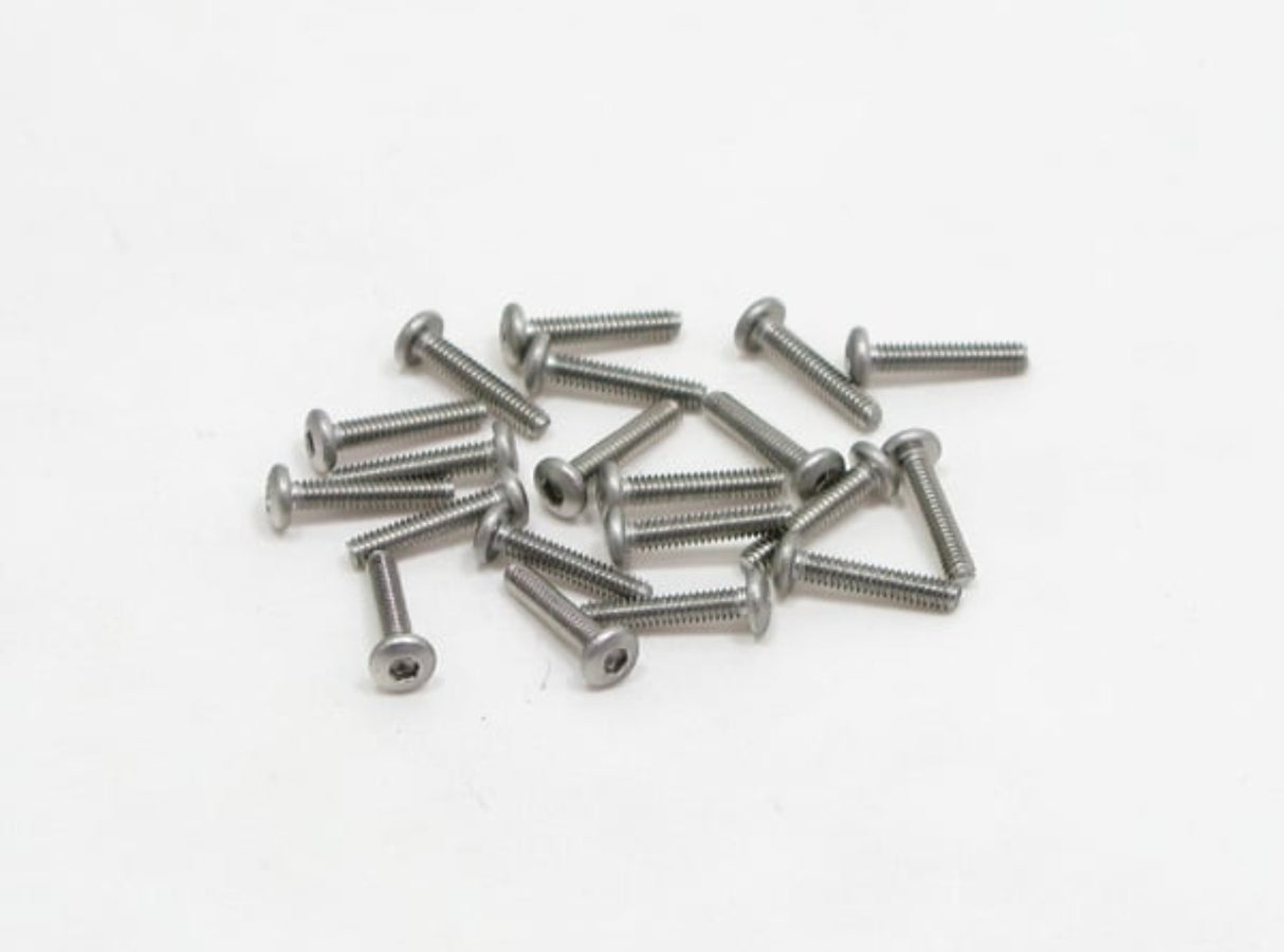 PN Racing M2x10 Countersink Stainless Steel Hex Machine Screw (20pcs) (700310)