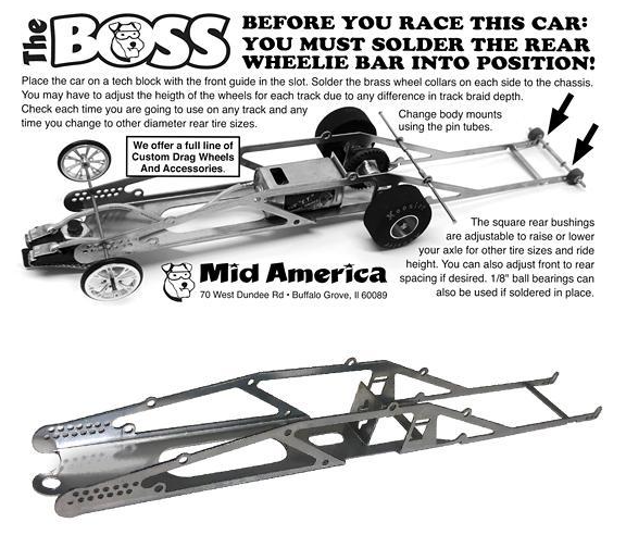 Mid America 1/24 The BOSS Drag Car RTR w/Eagle Motor - Pro Mod Body