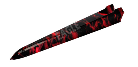 Eagle Red Smoke Hydro-Dipped Dragster Body