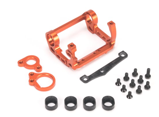 PN Racing Mini-Z V4 94-98mm Motor Mount for Kyosho Motor (Orange)