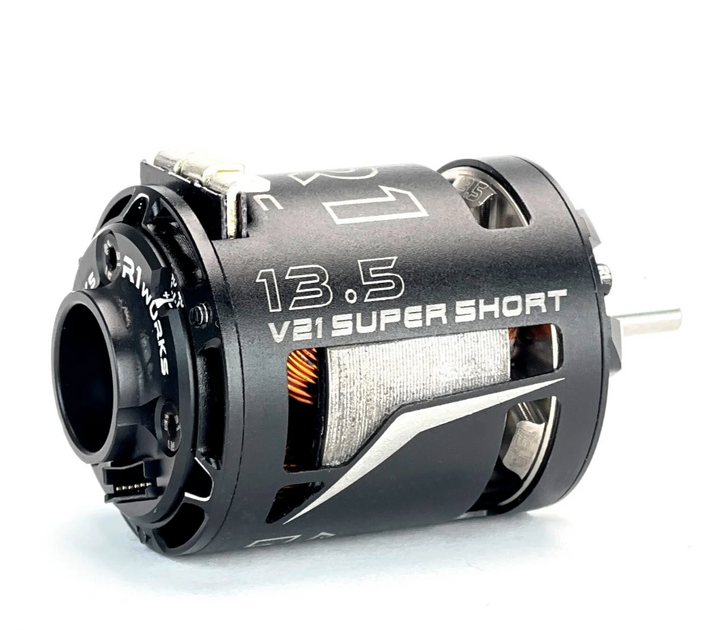 R1WURKS 13.5  V21 Super Short Motor (Hand Picked Stator + Alligend) - Iron City RC Hobbies