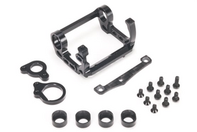 PN Racing Mini-Z V4 94-98mm Motor Mount for Kyosho Motor (Black) - Iron City RC Hobbies
