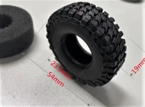Hot Racing Micro Rock Crawler Z tire 1.0 inch SCX 24 - Iron City RC Hobbies
