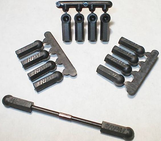 RPM 73372 - Heavy Duty Rod Ends - Black - Iron City RC Hobbies