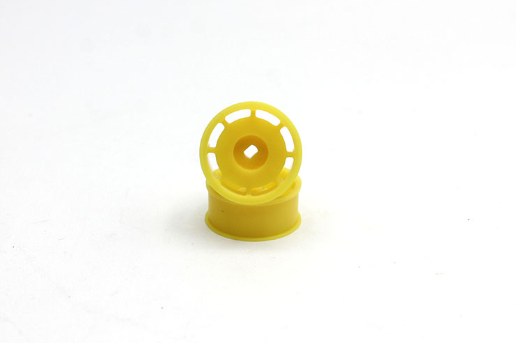 Reflex Racing Flat Dish AWD Wheel F+1.25 - Yellow - Iron City RC Hobbies
