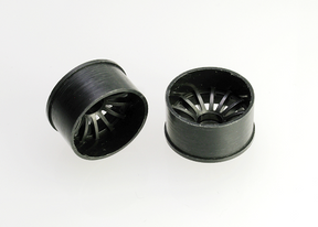 PN Racing Mini-Z 2WD Machine Cut 16 Spoke Rear Wheel R3 Black - Iron City RC Hobbies