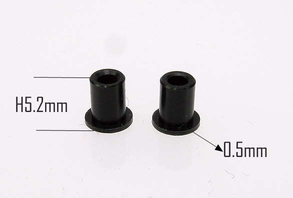 PN Racing Mini-Z MR02/03 Double A Arm Delrin Spring Holder H5.2/Lip0.5 (2pcs) - Iron City RC Hobbies