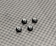 Reflex Racing Aluminum Wheel Nuts (Black) - 4pcs - Iron City RC Hobbies