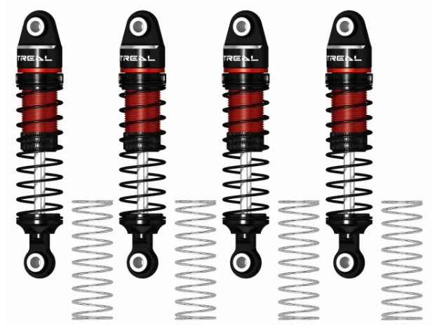 TREAL TRX4M Shocks 53MM Oil-Damper Threaded Shock Absorber Upgrades Compatible with Traxxas 1/18 TRX-4M TRX-4MT - Iron City RC Hobbies