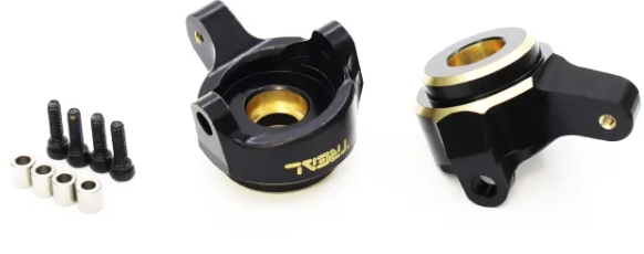 Treal Axial SCX24 Brass Front Steering Knuckles 10g for SCX24 Deadbolt C10 Betty Gladiator Brocon - Iron City RC Hobbies