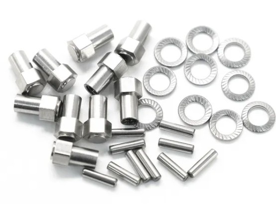 TREAL Hardware for TRX4M Brass Extended Wheel Hubs (10P-Set) - Iron City RC Hobbies