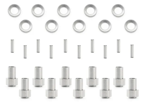 TREAL Hardware for TRX4M Brass Extended Wheel Hubs (10P-Set) - Iron City RC Hobbies