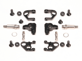 PN Racing Mini-Z MR03/PNR2.5W Double A-Arm Conversion Kit (V3 to V4) Black - Iron City RC Hobbies