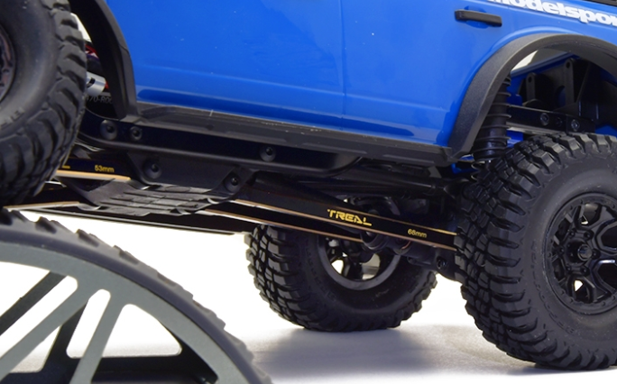 Treal Hobby Brass Lower Links Set (4pcs) Lower Chassis 4-Links Upgrades Compatible with TRX4M 1/18 Scale - Iron City RC Hobbies