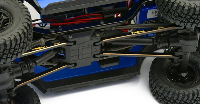 Treal Hobby Brass Lower Links Set (4pcs) Lower Chassis 4-Links Upgrades Compatible with TRX4M 1/18 Scale - Iron City RC Hobbies