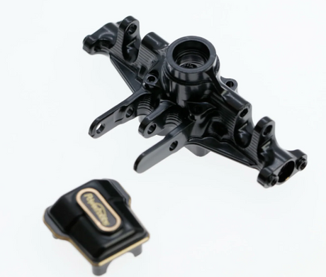 Powerhobby Brass Front Axle Housing Black FOR Traxxas TRX-4M TRX4M - Iron City RC Hobbies