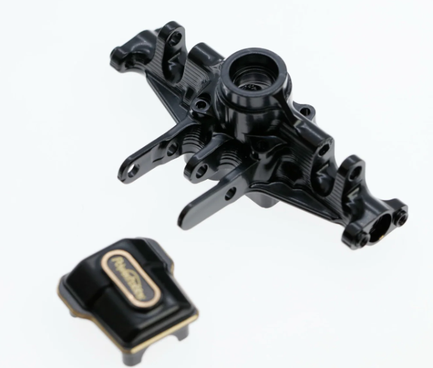 Powerhobby Brass Front Axle Housing Black FOR Traxxas TRX-4M TRX4M - Iron City RC Hobbies