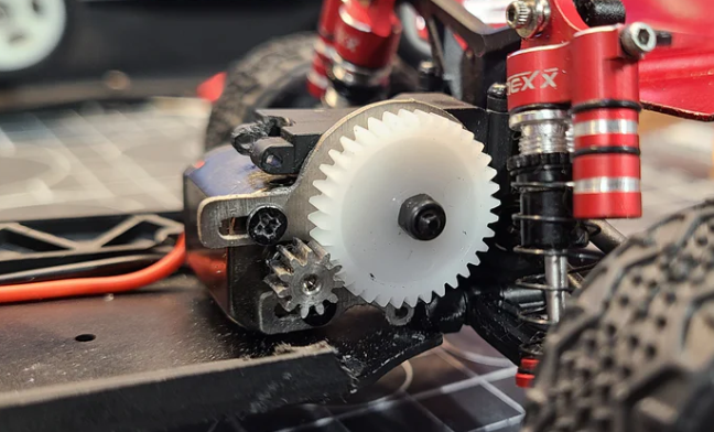 3Flow9 Wide Mouth Brushed Motor Plate for Losi Micro-B and Micro-T