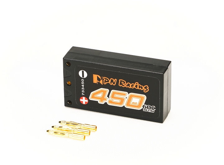 PN Racing V6 LiPo 2S 7.4V (Choose mAh) 60C Hardcase Battery