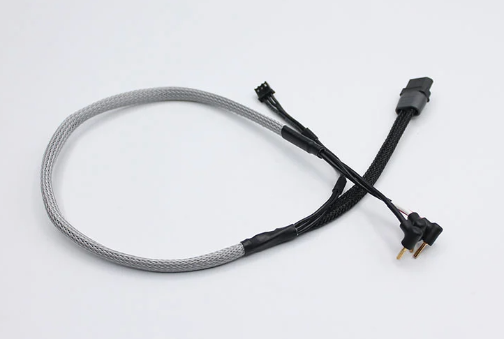 Reflex Racing 2mm Bullet Plug Charging Cable - Gray - Iron City RC Hobbies