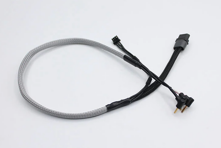 Reflex Racing 2mm Bullet Plug Charging Cable - Gray - Iron City RC Hobbies