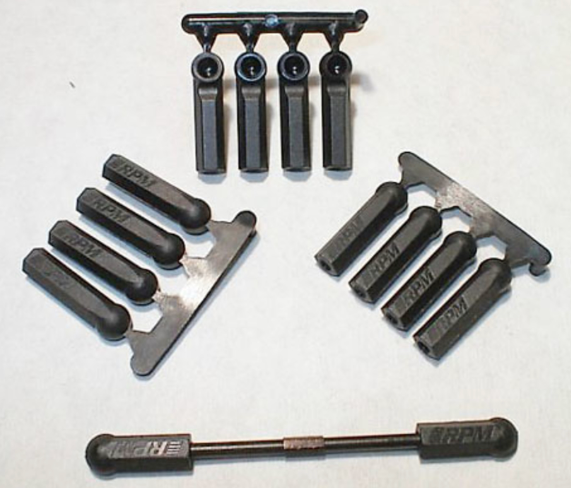 RPM 73392 - Long Shank Rod Ends - Black - Iron City RC Hobbies