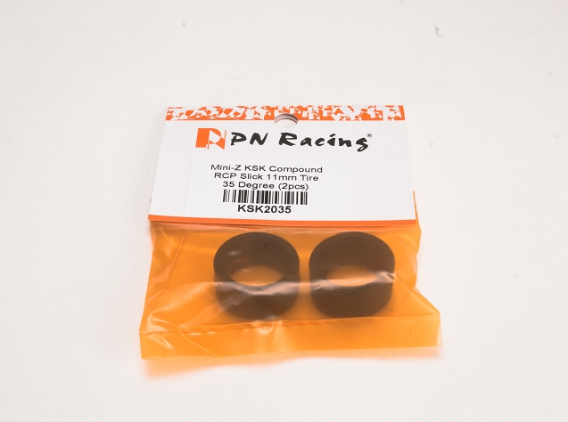 PN Racing Mini-Z KSK Compound RCP Slick 11mm Tire 35 Degree (2pcs)