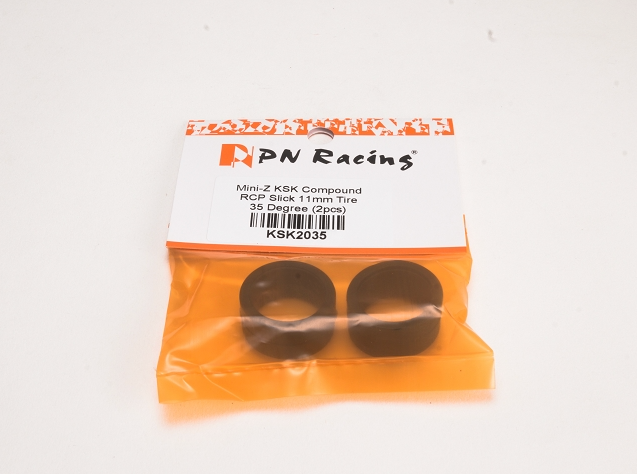 PN Racing Mini-Z KSK Compound RCP Slick 11mm Tire 35 Degree (2pcs) - Iron City RC Hobbies