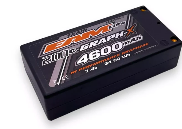 Team EAM 4600mah 7.4v 140c Shorty Lipo Super Stock Pack - Iron City RC Hobbies