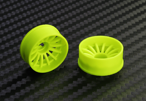 PN Racing Mini-Z 2WD Machine Cut 16 Spoke Front Wheel F3 Black - Iron City RC Hobbies