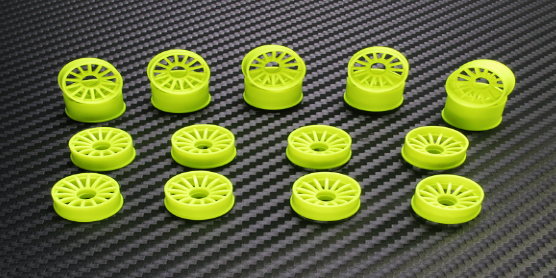 PN Racing Mini-Z 2WD Machine Cut 16 Spoke Front Wheel F3 Black - Iron City RC Hobbies