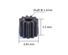 Furitek 11T High Quality Steel Pinion For Micro Komodo - Iron City RC Hobbies