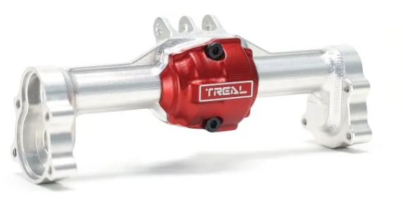 TREAL Aluminum 7075 Rear Axle Housing w Rear Hubs One Piece CNC Machined Upgrades for 1/18 Redcat Ascent 18 Crawler - Iron City RC Hobbies