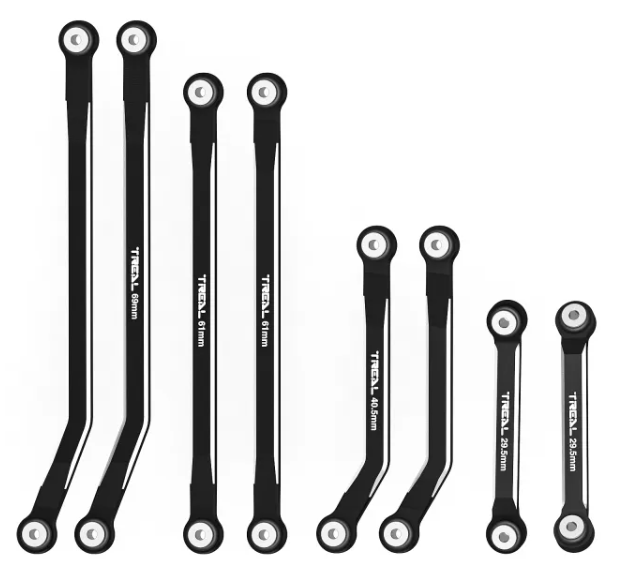 TREAL SCX24 High Clearance Links Deadbolt Betty 4-Links Design (8pcs) Alu# 7075 for Axial SCX24 Deadbolt AXI90081 Betty - Iron City RC Hobbies